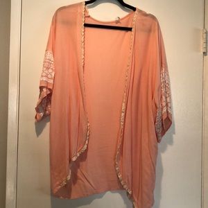 PinkBlush Peach Kimono